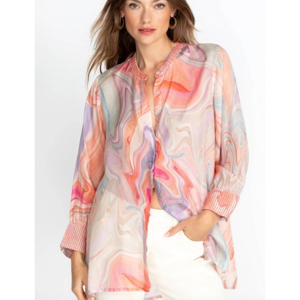 Johnny Was Workshop Laguna Vesper Voyager Tunic